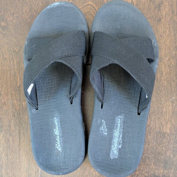 Eddie Bauer women's Break Point Slide Sandals – Black, Size 7 - Picture 2 of 6